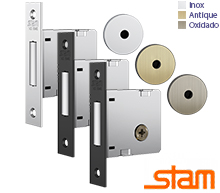 Fechadura Auxiliar STAM 1004 - Roseta Redonda