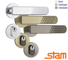 Fechadura Residencial STAM Externa 803/21 - Roseta Redonda