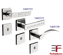 Fechadura Residencial 3F - Roseta Quadrada 40mm ou 55mm