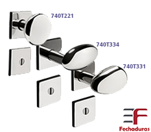 Fechadura Residencial 3F - Roseta Quadrada 40mm - Taco de Golfe