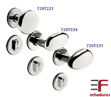 Fechadura Residencial 3F - Roseta Redonda 40mm ou 55mm- Taco de Golfe